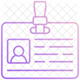 Carde d'identité d'étudiant  Icône