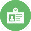 Id Identification Badge Icon