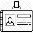 Carte d'identité  Icône