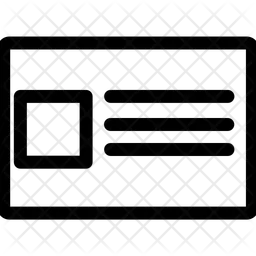 Carte d'identité  Icône
