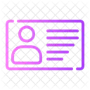 Carte Didentite Justificatifs Didentite Personnels Icône