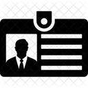 Carte Didentite Identification Justificatif Didentite Icône