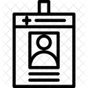 Carte d'identité du personnel hospitalier  Icône