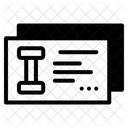 Carte de membre de salle de sport  Icône