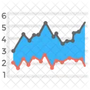 Tableau De Montagne Tableau Financier Graphique Financier Icône