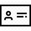 Carte de visite  Icône