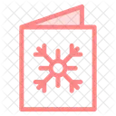 Salutation Carte Neige Icon