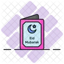 Eid Mubarak Voeux Carte Icône