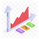 Croissance Graphique Donnees Icône