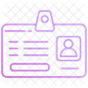 Carte d'identité  Icône