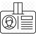 Carte Didentite Centre Dinformation Identification Icône