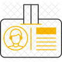 Carte Didentite Centre Dinformation Identification Icône