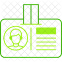 Carte Didentite Centre Dinformation Identification Icône