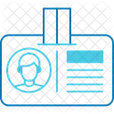 Carte Didentite Centre Dinformation Identification Icône