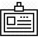 Carte d'identité  Icône