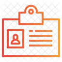 Carte d'identité  Icône