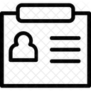 Carte d'identité  Icône