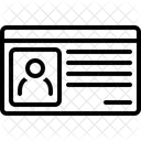 Carte d'identité  Icône