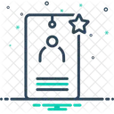 Carte d'identité  Icône