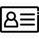 Carte d'identité  Icône