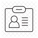 Carte d'identité  Icône