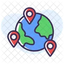 Carte Du Monde Icon