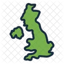 Carte Du Royaume Uni Geographie Royaume Uni Icône