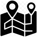 Emplacement Sur La Carte Pointeur De Carte Destination Icon