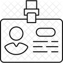 Carte Demploye Identification Carte Didentite Icône