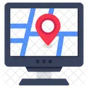 Carte En Ligne Navigation En Ligne GPS En Ligne Icône