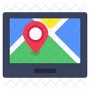 Carte En Ligne Navigation En Ligne GPS En Ligne Icône