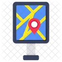 Carte GPS Carte De Navigation Carte De Navigation Icône