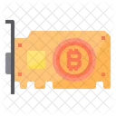 Carte Graphique Argent Bitcoin Crypto Monnaie Carte Graphique Bitcoin Icône