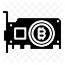 Carte graphique Bitcoin  Icône