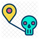 Carte Emplacement D Halloween Lieu Icon