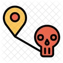 Carte Emplacement D Halloween Lieu Icon