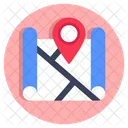 Carte Gps Localisation Icône