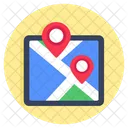 Carte Gps Localisation Icône