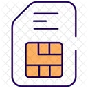 Carte SIM SIM Puce Icône