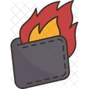 Carteira Fogo Flamejante Icon