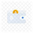 Carteira Bitcoin Criptomoeda Carteira Ícone