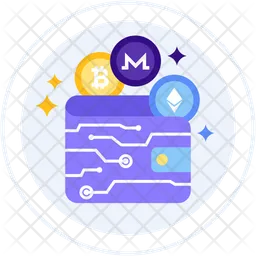 Carteira de criptomoeda  Ícone