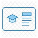 Cartao De Identificacao De Estudante Ícone