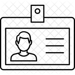 Cartão de identificação de estudante  Ícone