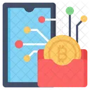 Digital Carteira Bitcoin Symbol