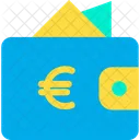 Carteira de euros  Ícone