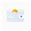 Carteira Ondulacao Criptografia Criptomoeda Icon