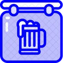 Signo De Jardin De Cerveza Octubre Oktoberfest Icono