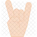 Señal de rock and roll  Icono