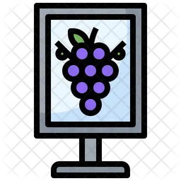 Cartel de vino  Icono